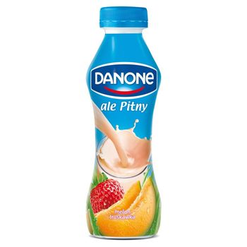 Danone ale Pitny Melon truskawka Napój jogurtowy 290 g