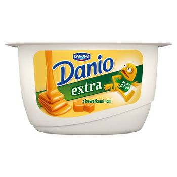 Danone Danio extra Serek homogenizowany z kawałkami toffi 130 g