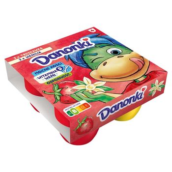 Danone Danonki Mega Serek truskawka wanilia 360 g (4 x 90 g)