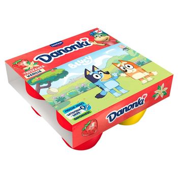 Danone Danonki Mega Serek truskawka wanilia 360 g (4 x 90 g)