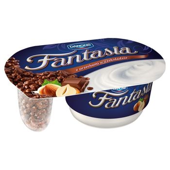 Danone Fantasia Jogurt kremowy z orzechami w czekoladzie 108 g