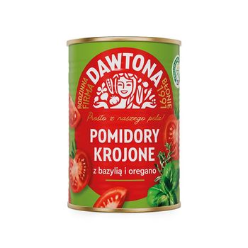 Dawtona Pomidory krojone z bazylią i oregano 400 g