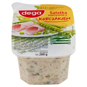 Dega Sałatka warzywna z kurczakiem 280 g