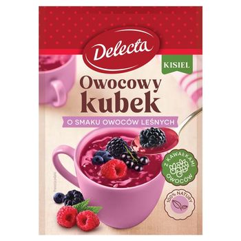 Delecta Owocowy kubek Kisiel o smaku owoców leśnych 30 g