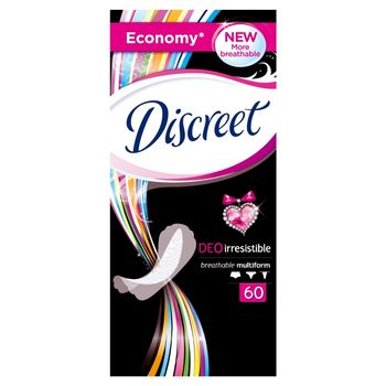 Discreet Irresistible Multiform Wkładki higieniczne 60 sztuk