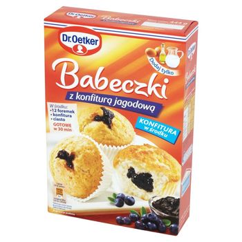 Dr. Oetker Babeczki z konfiturą jagodową 444 g