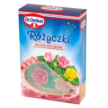 Dr. Oetker Różyczki opłatki kolorowe 6 sztuk