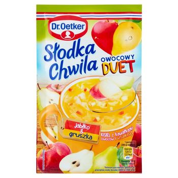 Dr. Oetker Słodka Chwila Owocowy Duet Kisiel z kawałkami owoców jabłko & gruszka 31,5 g