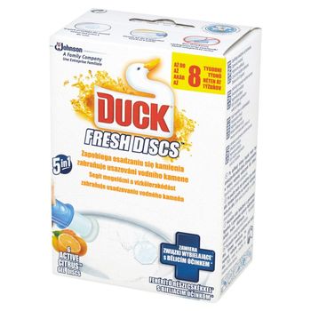 Duck Fresh Discs Active Citrus Żelowy krążek do toalety o zapachu cytrynowym 36 ml