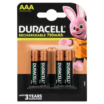 Duracell AAA 1,2 V 750 mAh Akumulator 4 sztuki