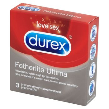 Durex Fetherlite Ultima Prezerwatywy 3 sztuki