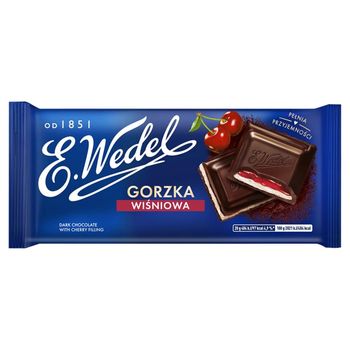 E. Wedel Czekolada gorzka wiśniowa 100 g 