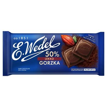 E. Wedel Czekolada lekko gorzka 50 % 90 g