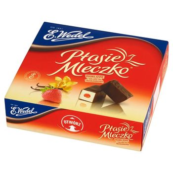 E. Wedel Ptasie Mleczko waniliowe z galaretką truskawkową 380 g