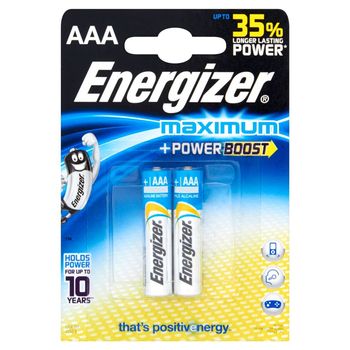 Energizer Maximum AAA-LR03 1,5V Baterie alkaliczne 2 sztuki