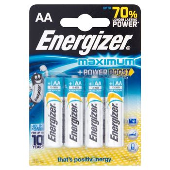 Energizer Maximum AA-LR6 1,5V Baterie alkaliczne 4 sztuki