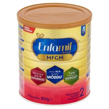 Enfamil Premium MFGM 2 Mleko następne powyżej 6. miesiąca życia 800 g