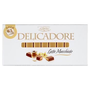 Excellent Baron Delicadore Batoniki z czekolady mlecznej z nadzieniem o smaku latte macchiato 200 g