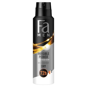 Fa Men Invisible Power 48h Dezodorant w sprayu o odświeżającym zapachu zielonych nut 150 ml