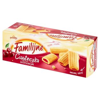 Familijne Ciasteczka z nadzieniem o smaku wiśniowym 160 g