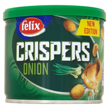Felix Crispers Orzeszki ziemne smażone w chrupkiej skorupce o smaku cebulowym 110 g
