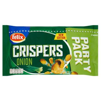 Felix Crispers Orzeszki ziemne smażone w chrupkiej skorupce o smaku cebulowym 260 g