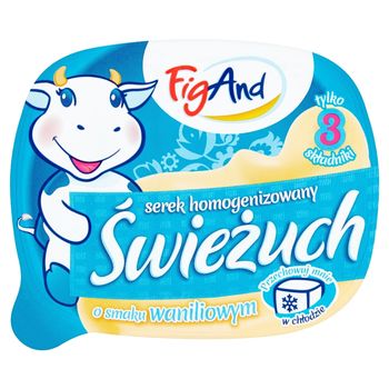 FigAnd Świeżuch Serek homogenizowany o smaku waniliowym150 g