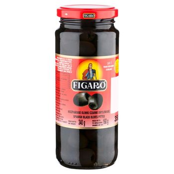 Figaro Hiszpańskie oliwki czarne drylowane 340 g