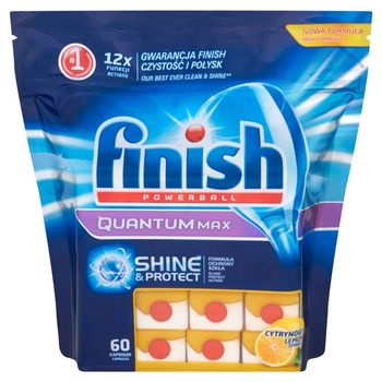 Finish Powerball Quantum Max Shine&Protect Lemon Kapsułki do zmywarek 1092 g (60 sztuk)