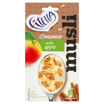 Fitella Musli chrupkie cynamonowe z kawałkami jabłka 50 g