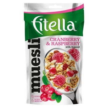 Fitella Musli z żurawiną maliną i siemieniem lnianym 50 g