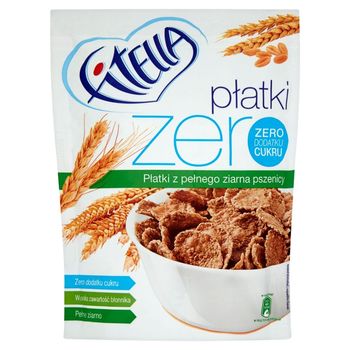 Fitella Zero Płatki z pełnego ziarna pszenicy 225 g