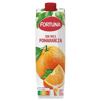 Fortuna Sok 100 % pomarańcza 1 l