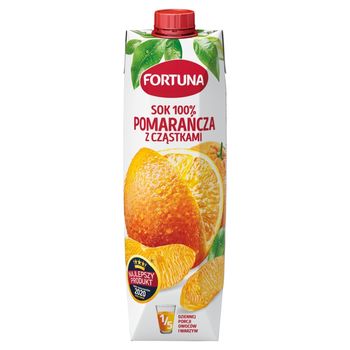 Fortuna Sok 100% pomarańcza z cząstkami 1 l