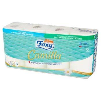 Foxy Camilla Papier toaletowy o zapachu rumianku 8 rolek