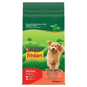 Friskies Active Karma dla dorosłych psów z wołowiną i warzywami 10 kg
