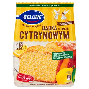 Gellwe Babka o smaku cytrynowym mieszanka do domowego przygotowania ciasta 375 g