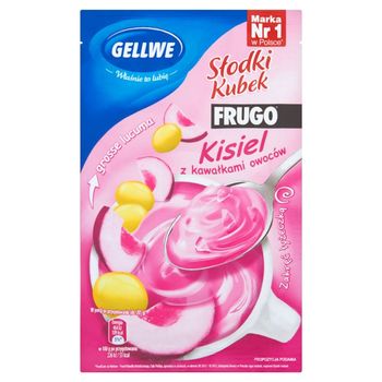 Gellwe Słodki Kubek Frugo Kisiel z kawałkami owoców grosse lucuma 30 g