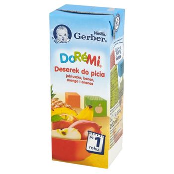 Gerber DoReMi Deserek do picia jabłuszko banan mango i ananas po 1 roku 200 ml