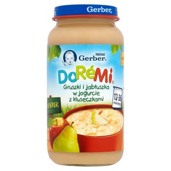 Gerber DoReMi Deserek Gruszki i jabłuszka w jogurcie z kluseczkami 12-36 miesięcy 250 g