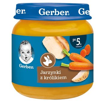 Gerber Jarzynki z królikiem dla niemowląt po 5. miesiącu 125 g