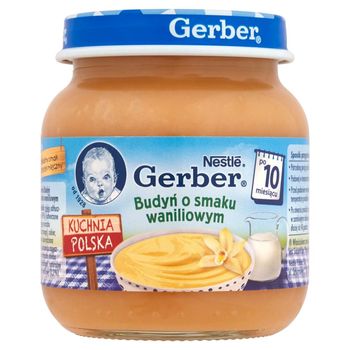 Gerber Kuchnia Polska Budyń o smaku waniliowym po 10 miesiącu 125 g
