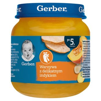 Gerber Warzywa z delikatnym indykiem po 5. miesiącu 125 g 