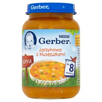 Gerber Zupka Jarzynowa z kluseczkami po 8 miesiącu 190 g
