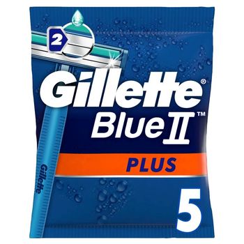Gillette Blue II Plus Maszynki jednorazowe dla mężczyzn 5 sztuk