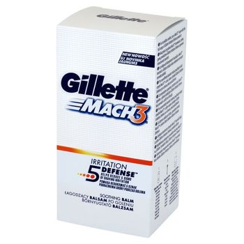 Gillette Mach 3 Irritation 5 Defense Łagodzący balsam po goleniu 100 ml