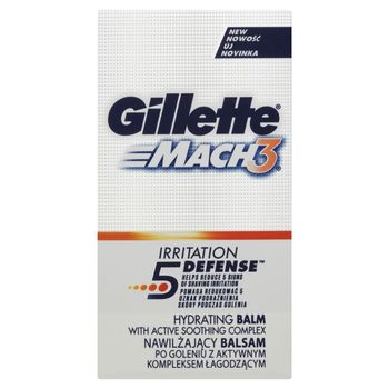Gillette Mach 3 Irritation 5 Defense Nawilżający balsam po goleniu 50 ml