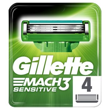 Gillette Mach3 Sensitive Ostrza wymienne do maszynki x 4