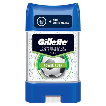Gillette Power Rush Przezroczysty żel, antyperspirant