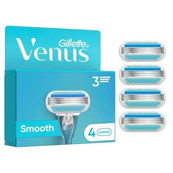Gillette Venus  Smooth Ostrza Dla Kobiet, 4 Wkłady Wymienne